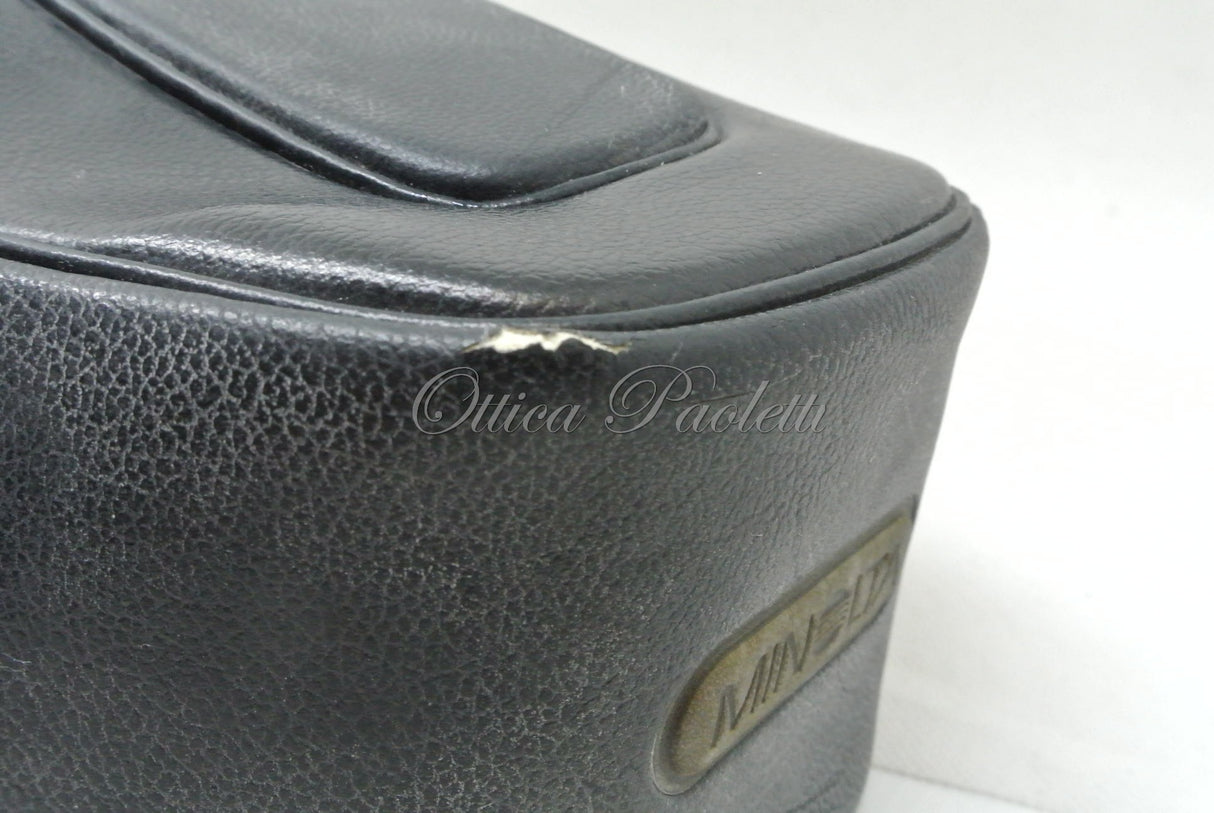 Minolta Borsa Pronto in pelle nera CH-7XIl Usata