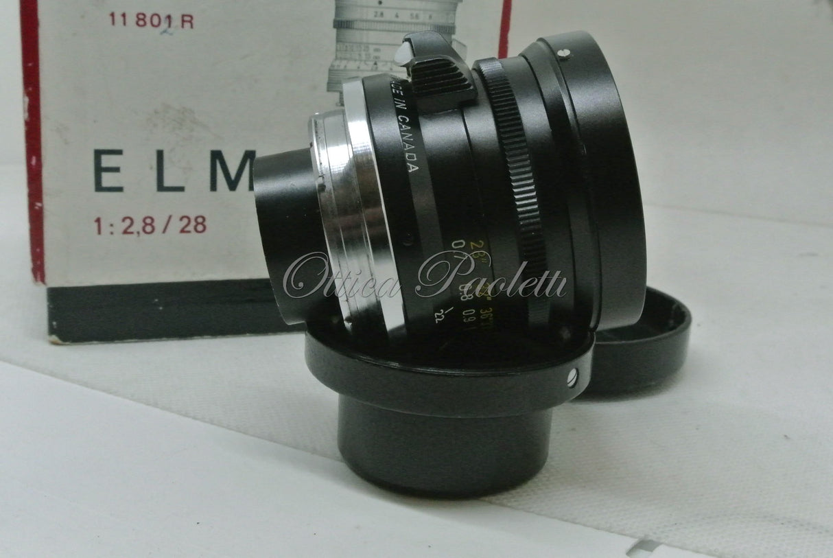 Leica Elmarit 2.8/28mm " Versione Infinity Lock gialla " primissima 11802 Mat. 2197..