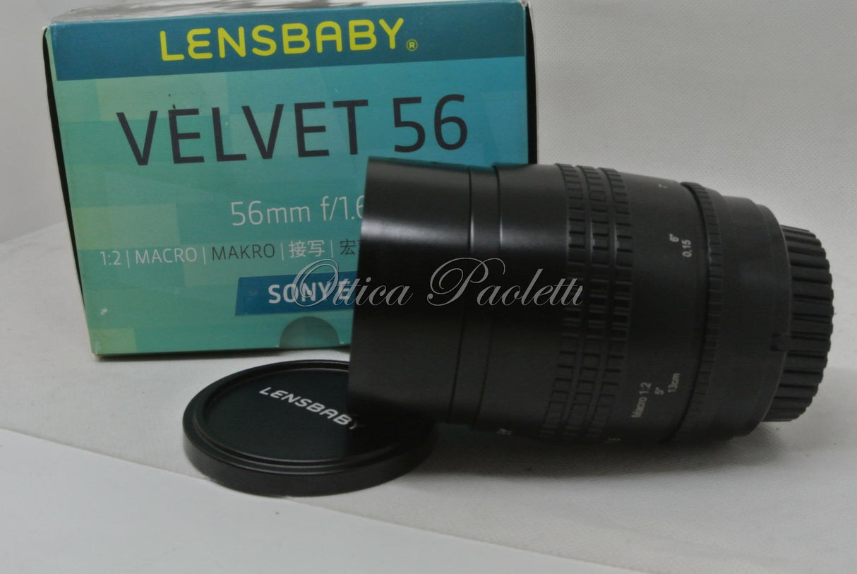 Lensbaby per Sony( Velvet ) 56 mm f/1.6 Macro 1:2 Usato