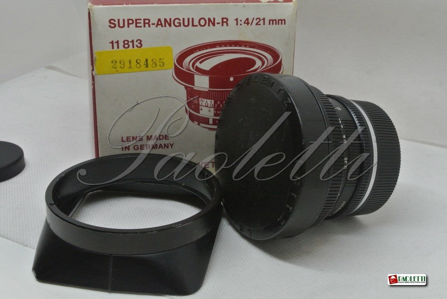 Leica Super-Angulon-R 1:4/21 mm 11813 Mat. 2918… Usato
