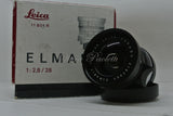 Leica Elmarit 2.8/28mm  " Versione Infinity Lock  gialla " primissima 11802 Mat. 2197..