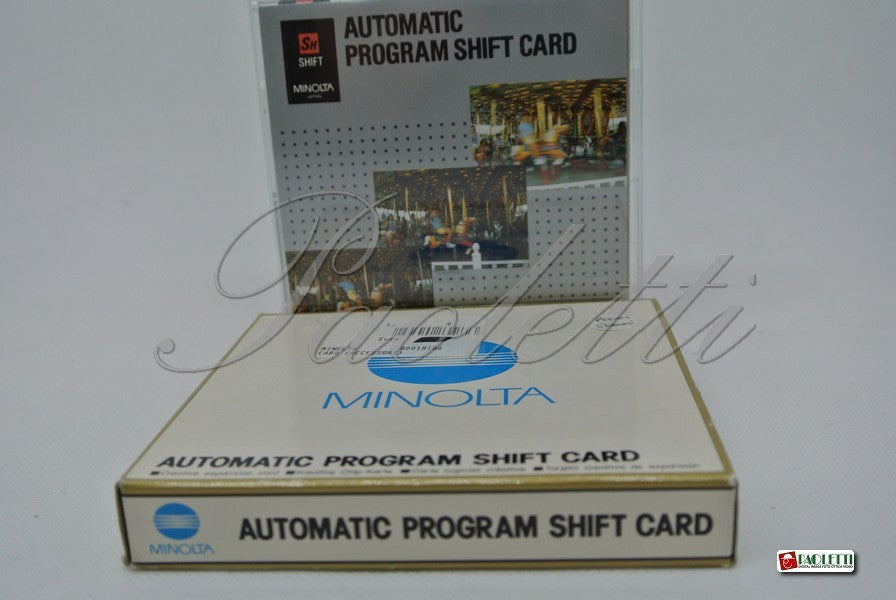 Minolta Automatic Program Shift Card – Paolettionline